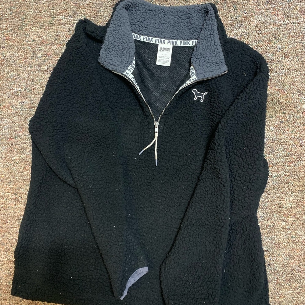 Pink Sherpa Pullover Fleece